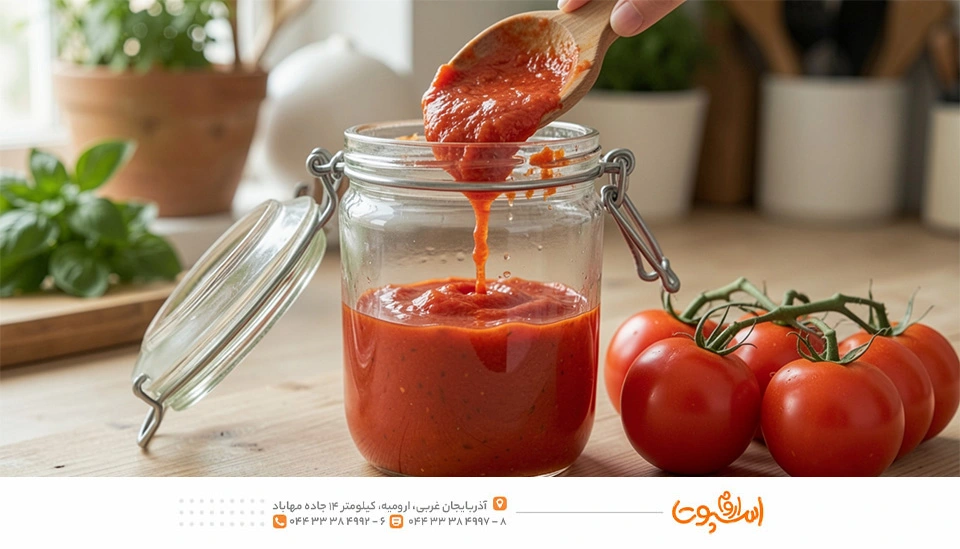 دلایل آب انداختن رب گوجه فرنگی