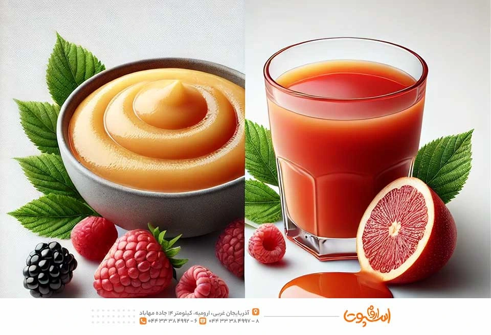 تفاوت کنسانتره میوه و پوره میوه چیست؟