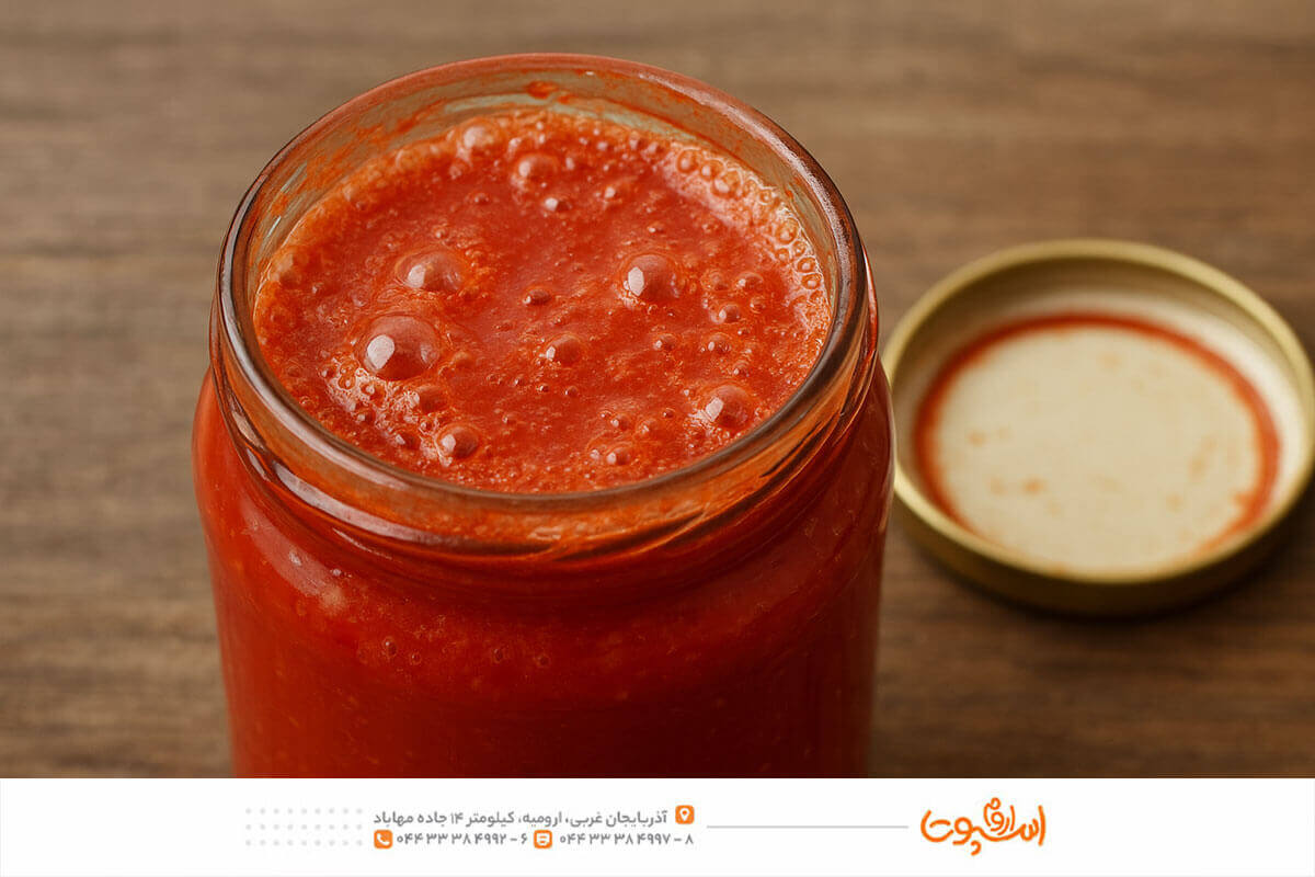 علت گازدار شدن رب گوجه فرنگی چیست؟